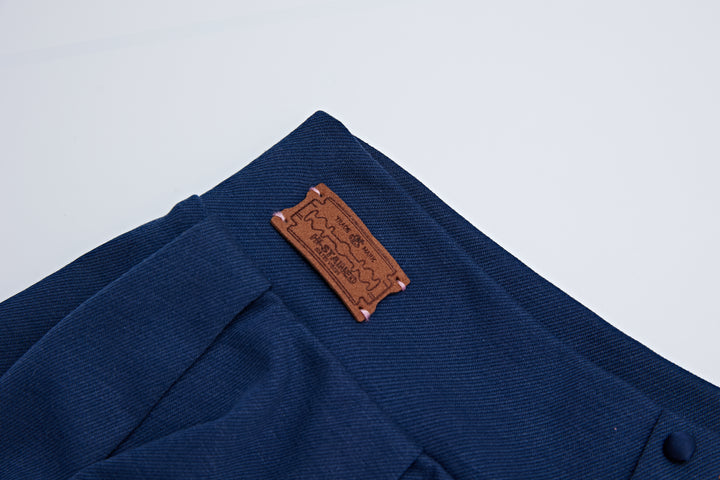 “Puff”Blue Denim Skort