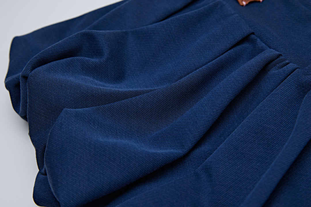 “Puff”Blue Denim Skort