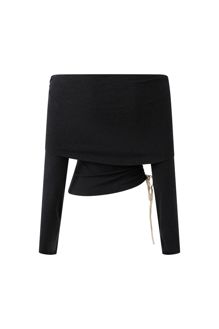 “Bouquet” Top Dark Gray