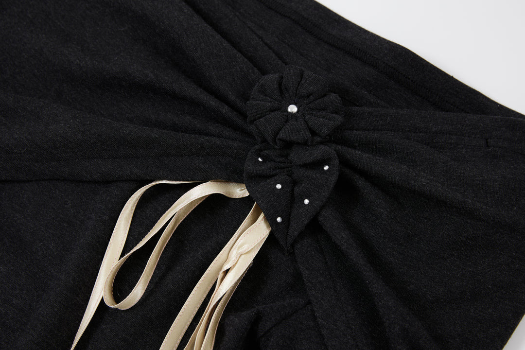 “Bouquet” Top Dark Gray