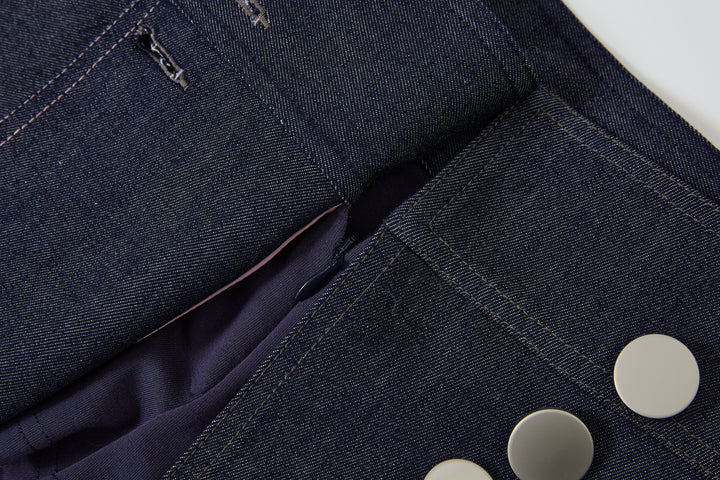 "Virgin Denim" Skort