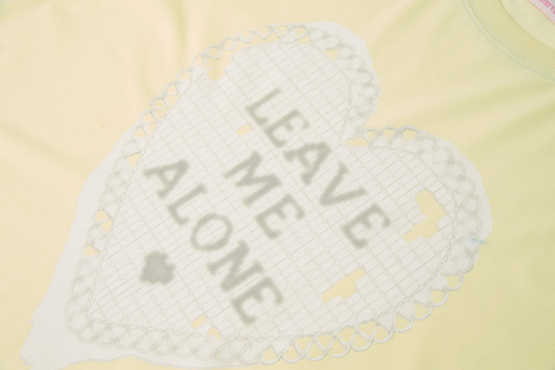 "Broken Pattern" Tee Yellow