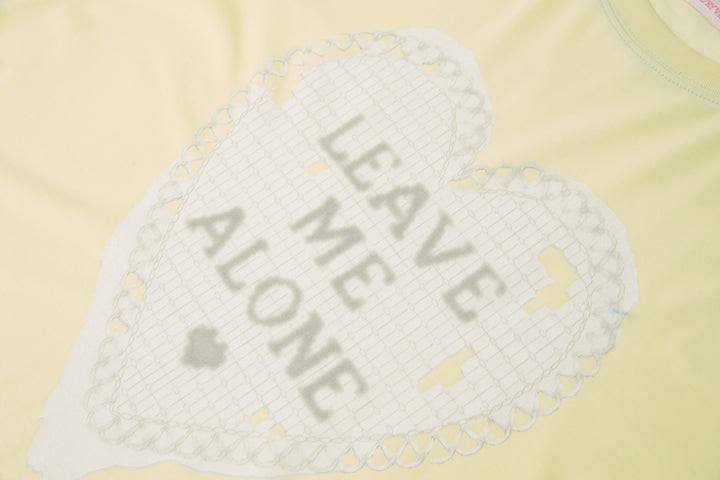 "Broken Pattern" Tee Yellow