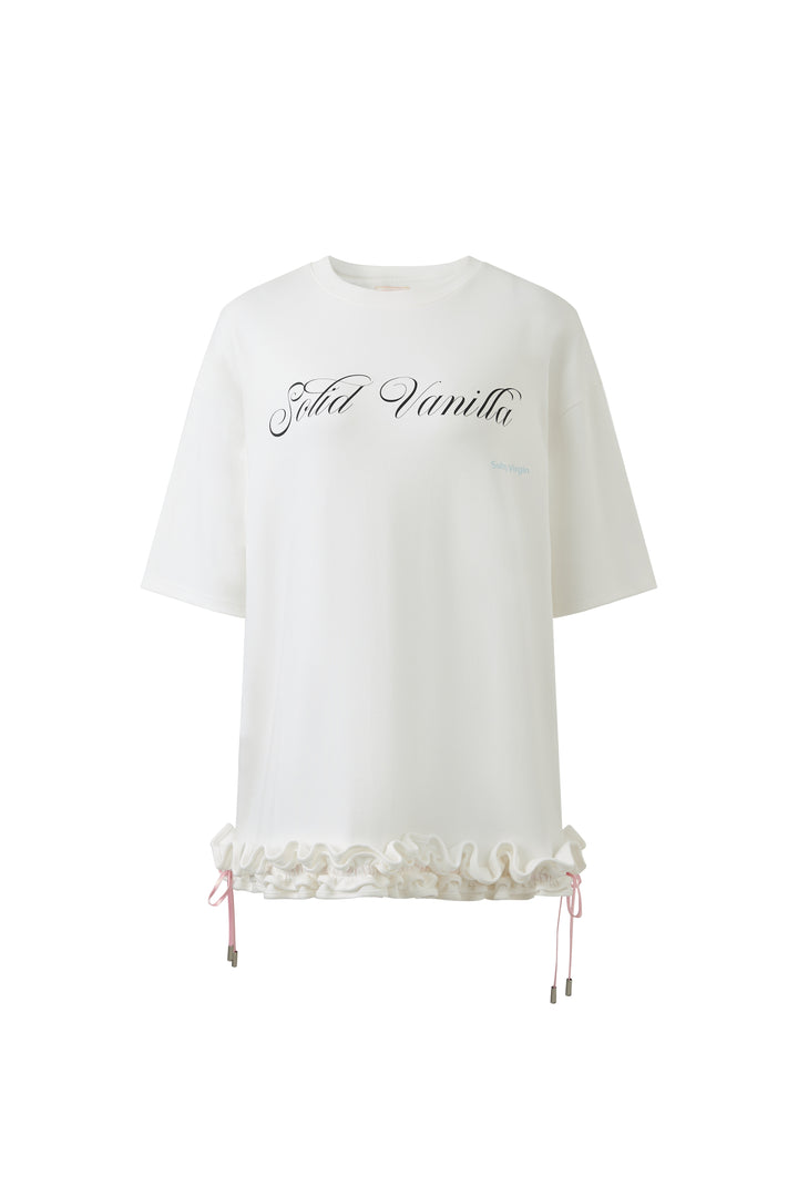 "SV Alphabet- Solid Vanilla" Tee