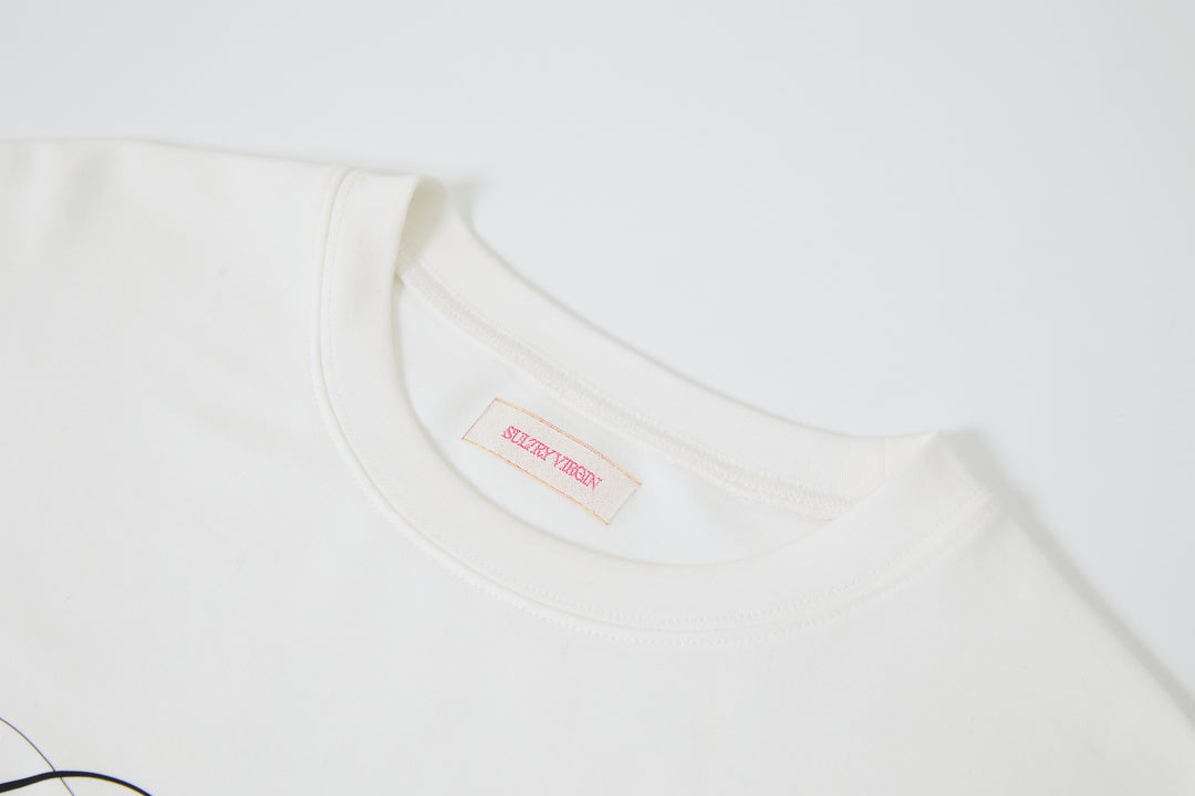 "SV Alphabet- Solid Vanilla" Tee