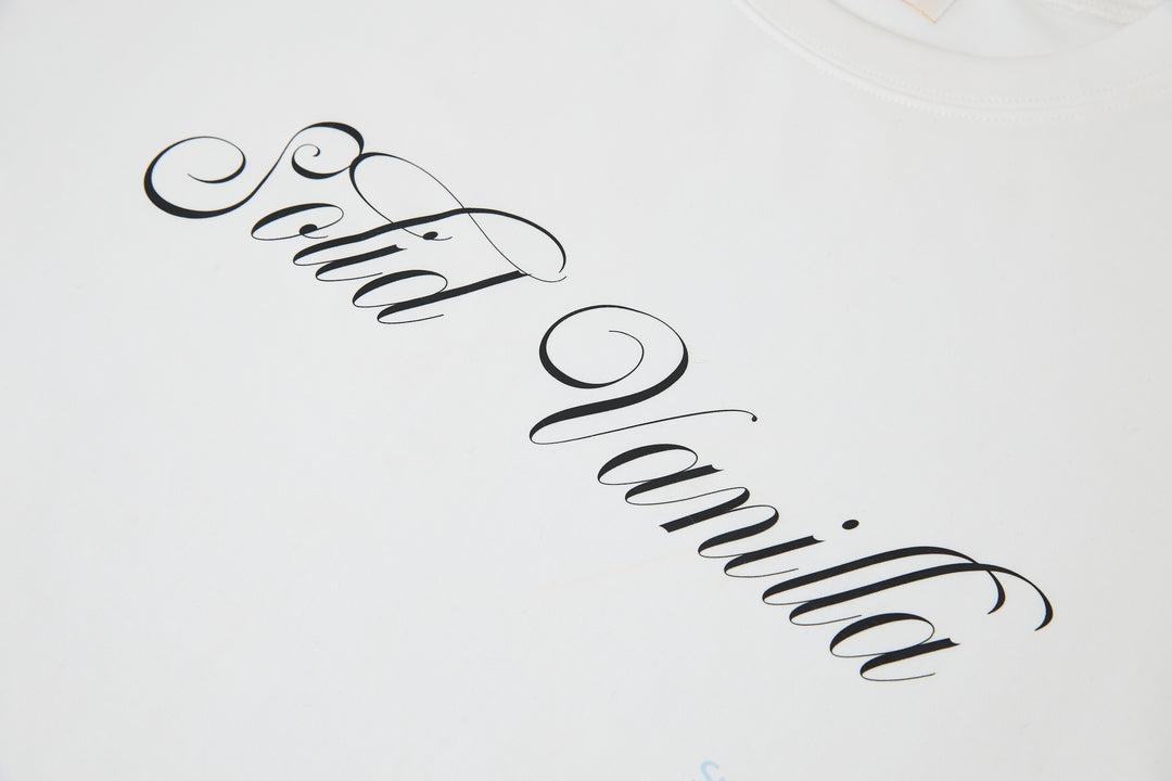 "SV Alphabet- Solid Vanilla" Tee