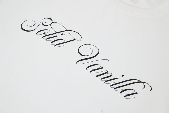 "SV Alphabet- Solid Vanilla" Tee