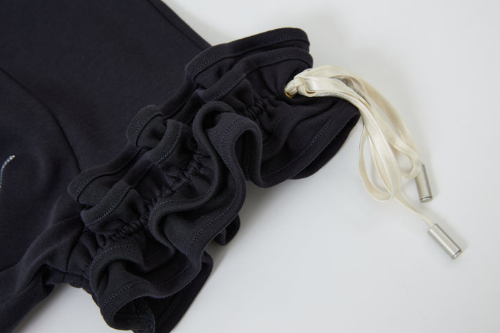 "Realtime Angel"  Cuff Tee Navy