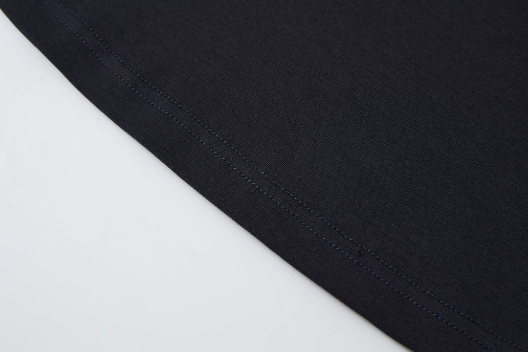 "Realtime Angel"  Cuff Tee Navy