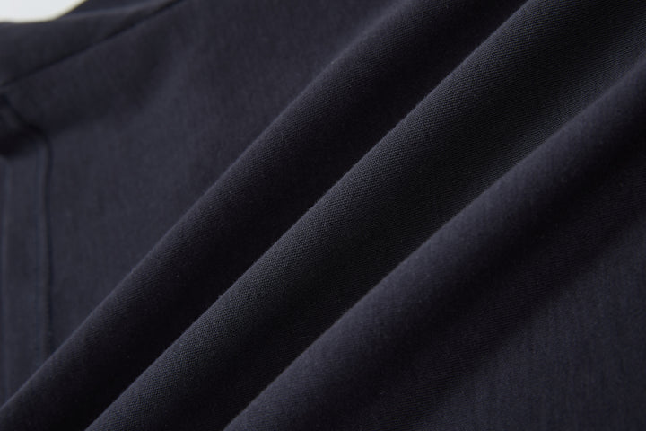 "Realtime Angel"  Cuff Tee Navy
