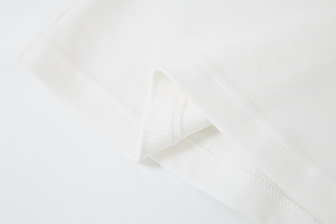 "Realtime Angel"  Cuff Tee White