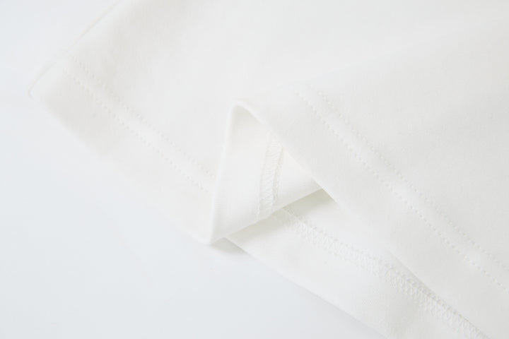 "Realtime Angel"  Cuff Tee White