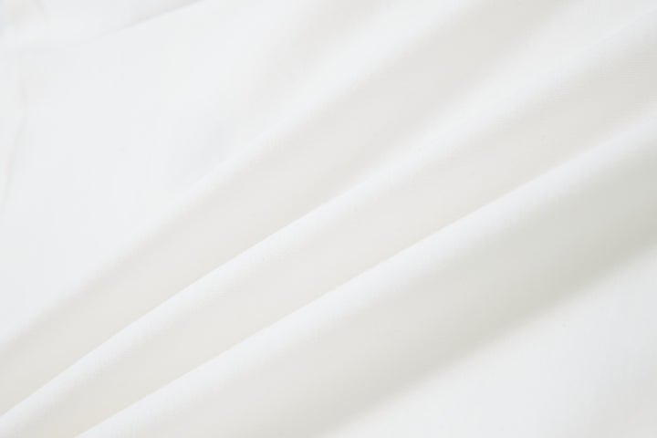 "Realtime Angel"  Cuff Tee White