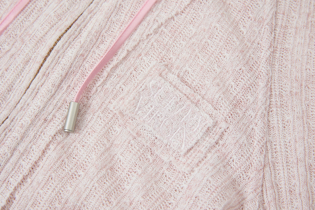 "Lenina"Zip Hoodie Pink