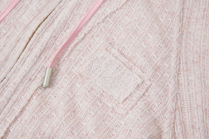 "Lenina"Zip Hoodie Pink