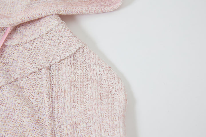 "Lenina"Zip Hoodie Pink