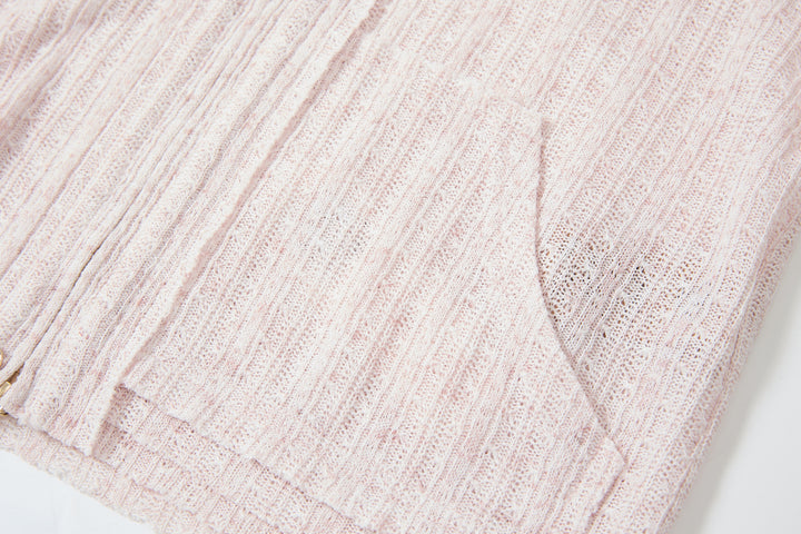 "Lenina"Zip Hoodie Pink