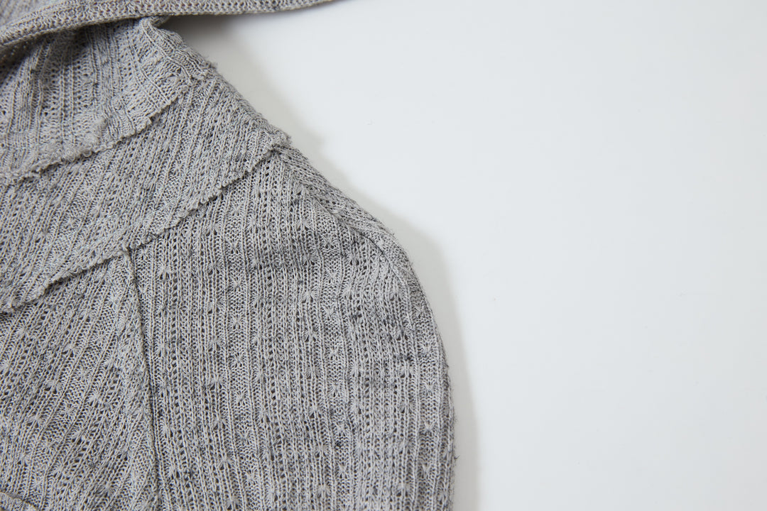 "Lenina" Zip Hoodie Gray