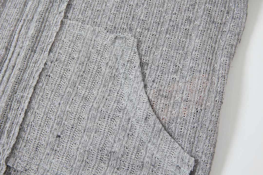 "Lenina" Zip Hoodie Gray