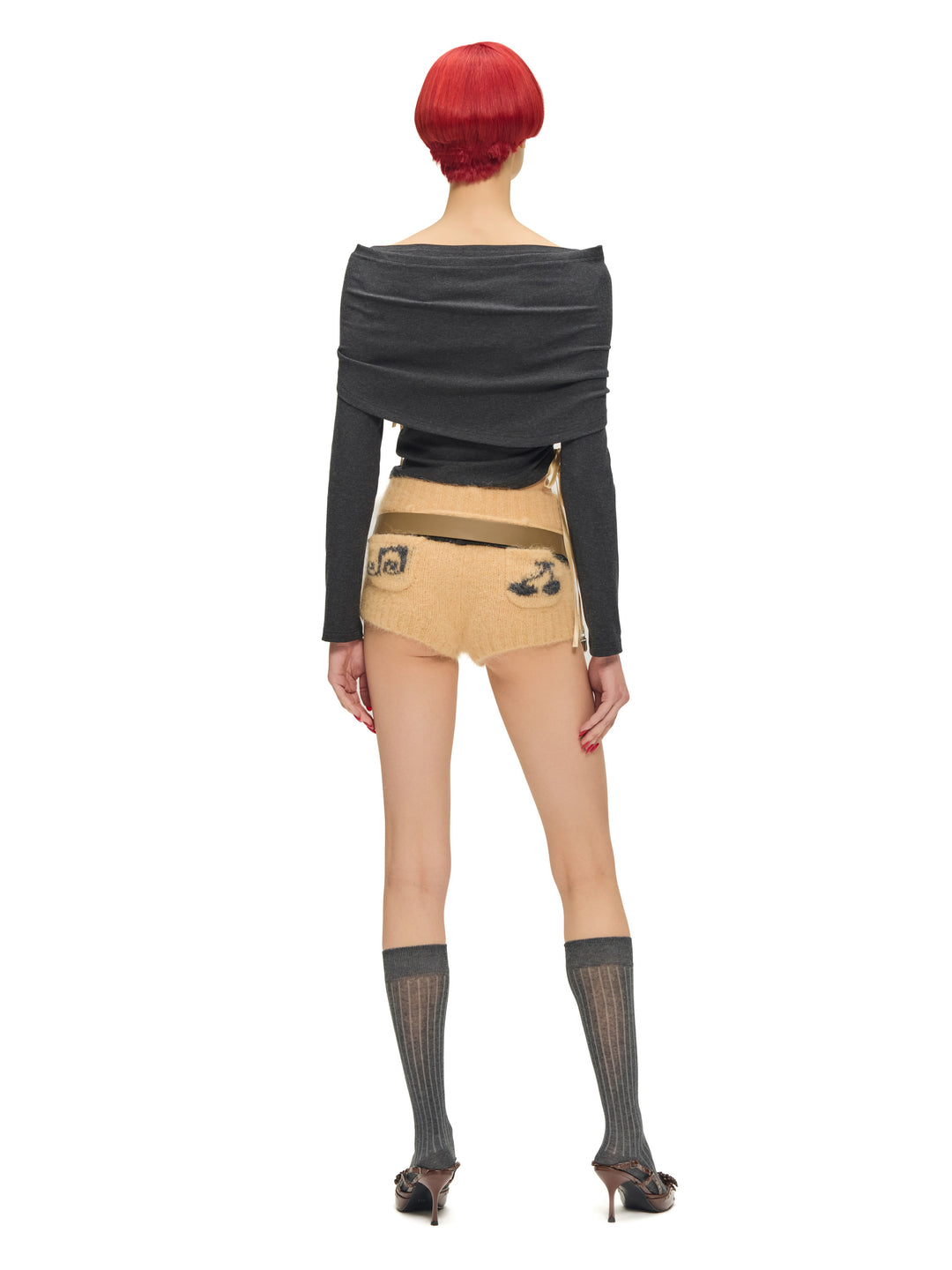 “Bouquet” Top Dark Gray