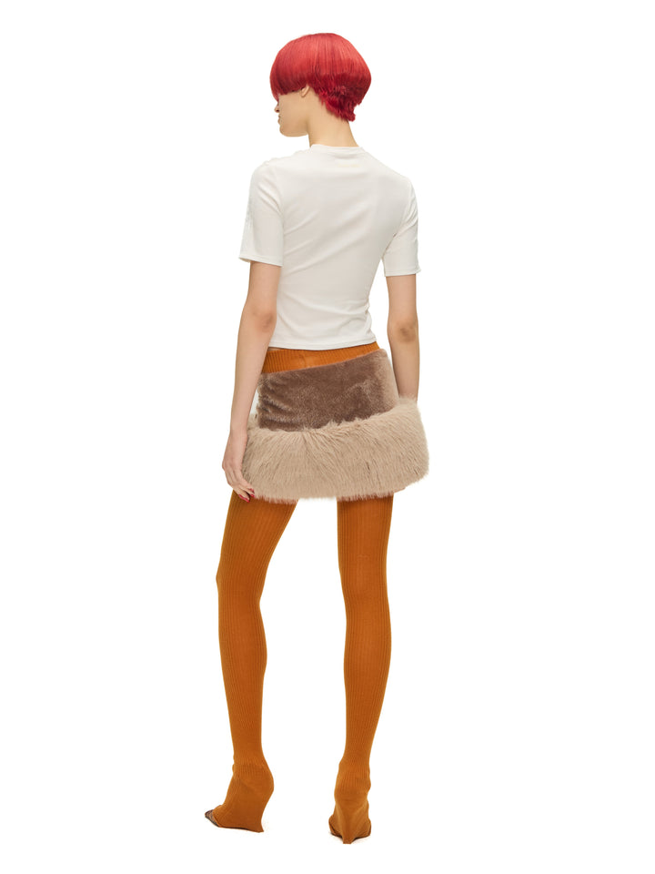 "Guest" Faux Fur Skirt