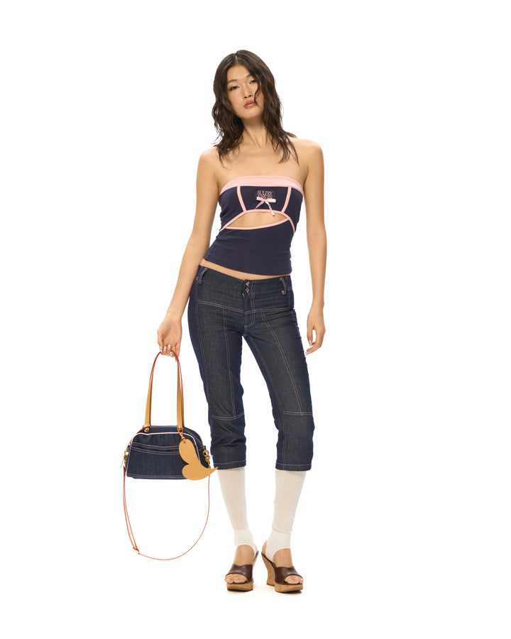 “Easy Tuck” Petite Denim