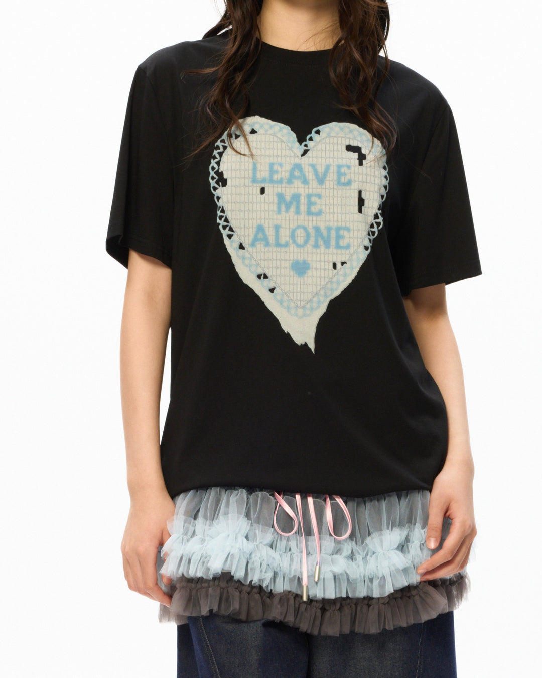"Broken Pattern" Tee Black