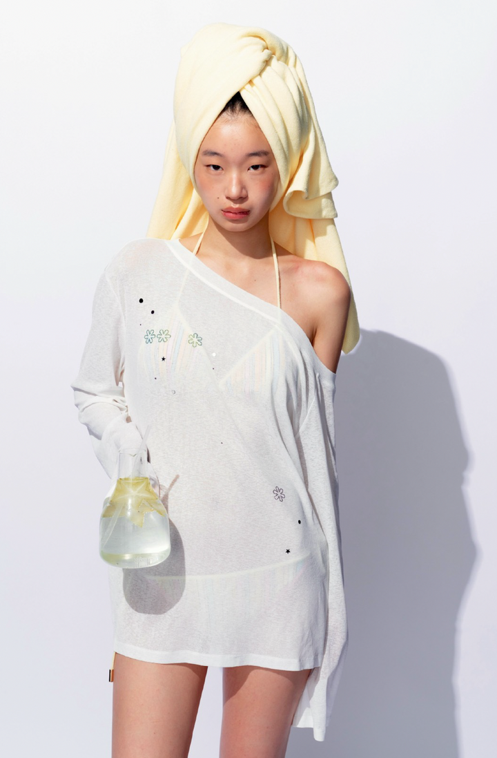 "BEACH PLEASE“ Cover-Up