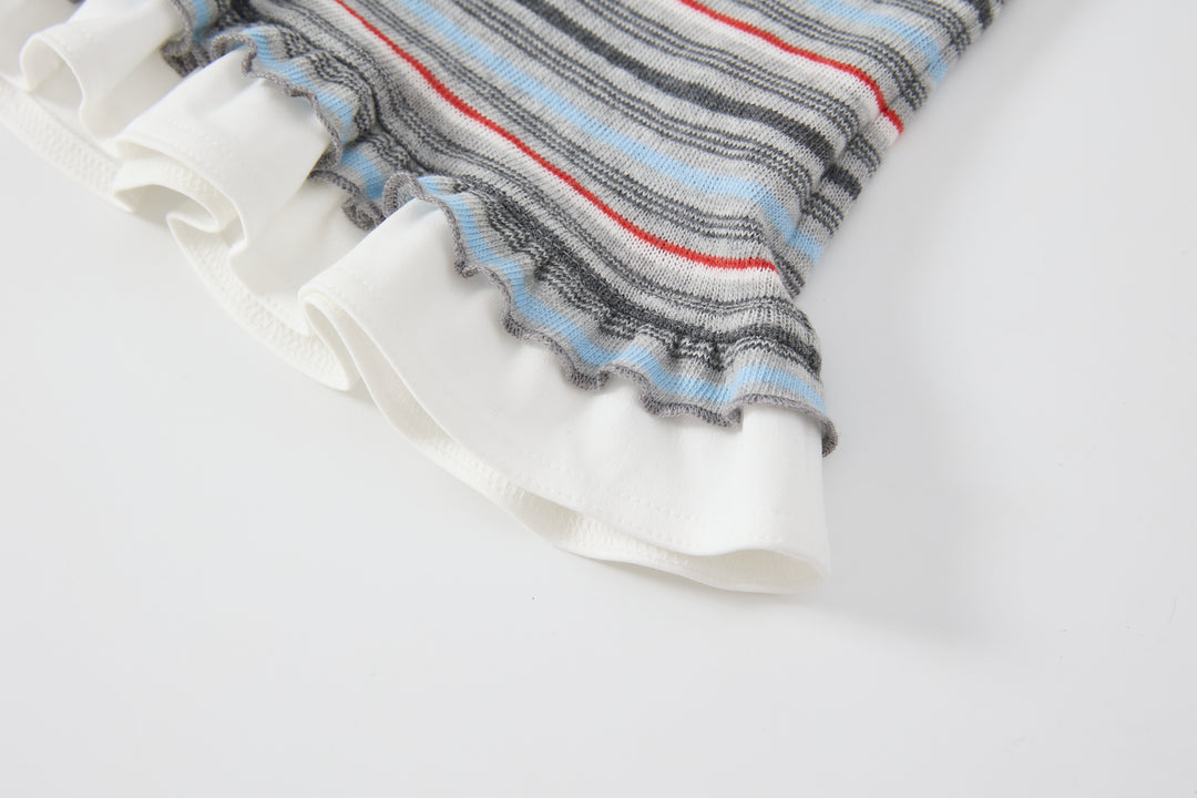 "Curfew" Stripe Polo