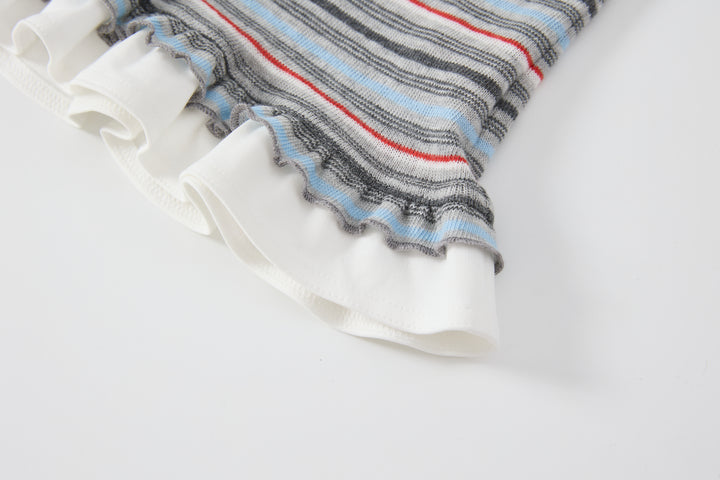"Curfew" Stripe Polo