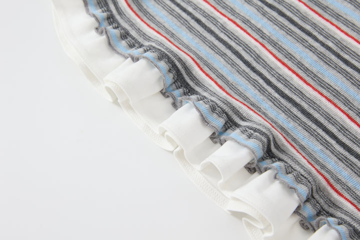 "Curfew" Stripe Polo