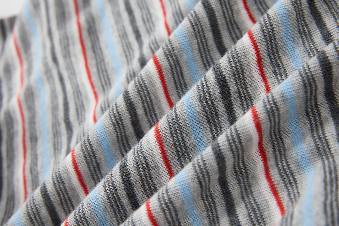 "Curfew" Stripe Polo