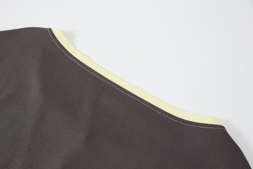 "Roomie" Henley Top Grey