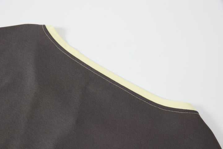 "Roomie" Henley Top Grey