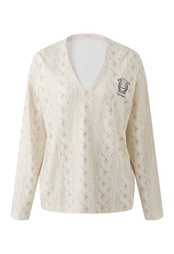 "Alumna" V-Neck Top