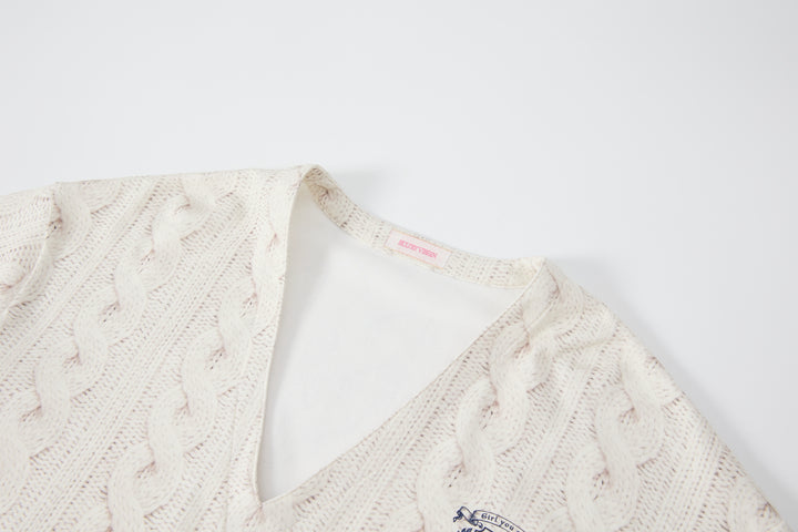"Alumna" V-Neck Top