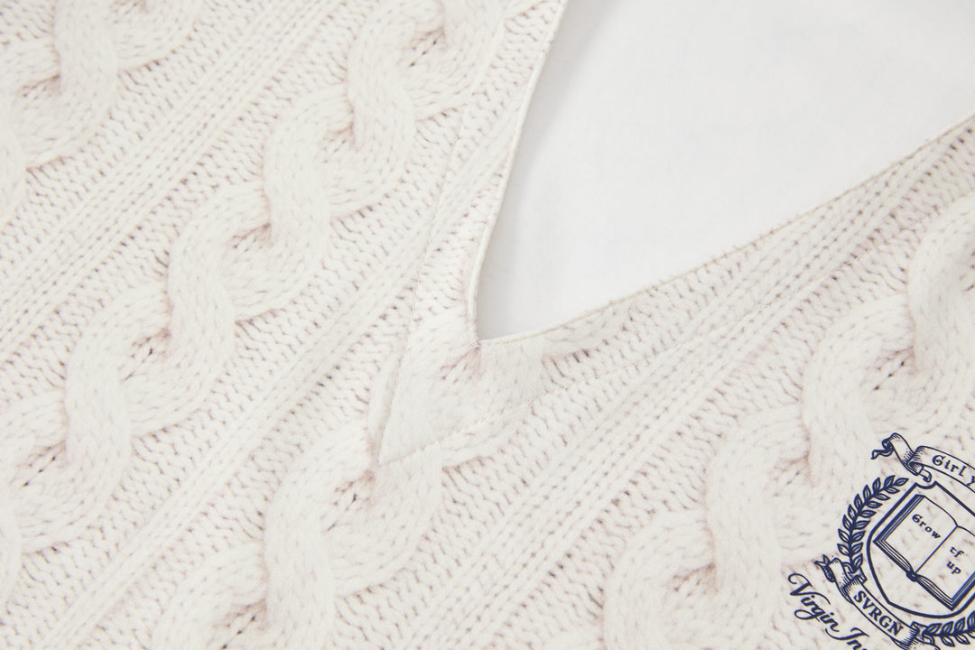 "Alumna" V-Neck Top