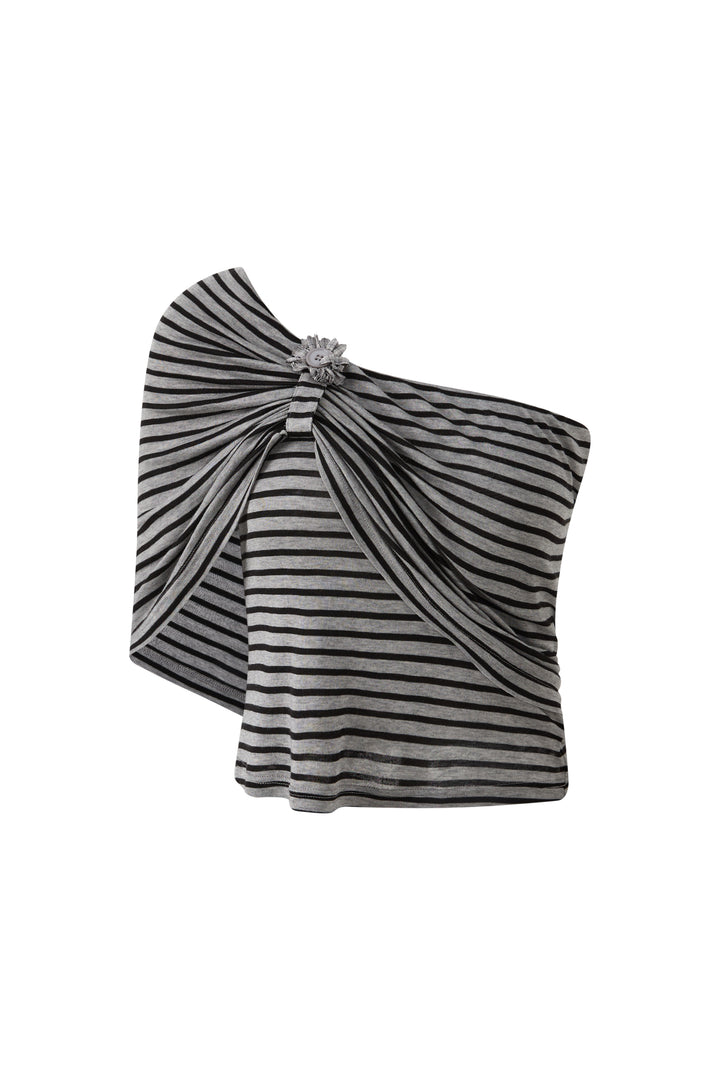 "Curfew" Stripe Top