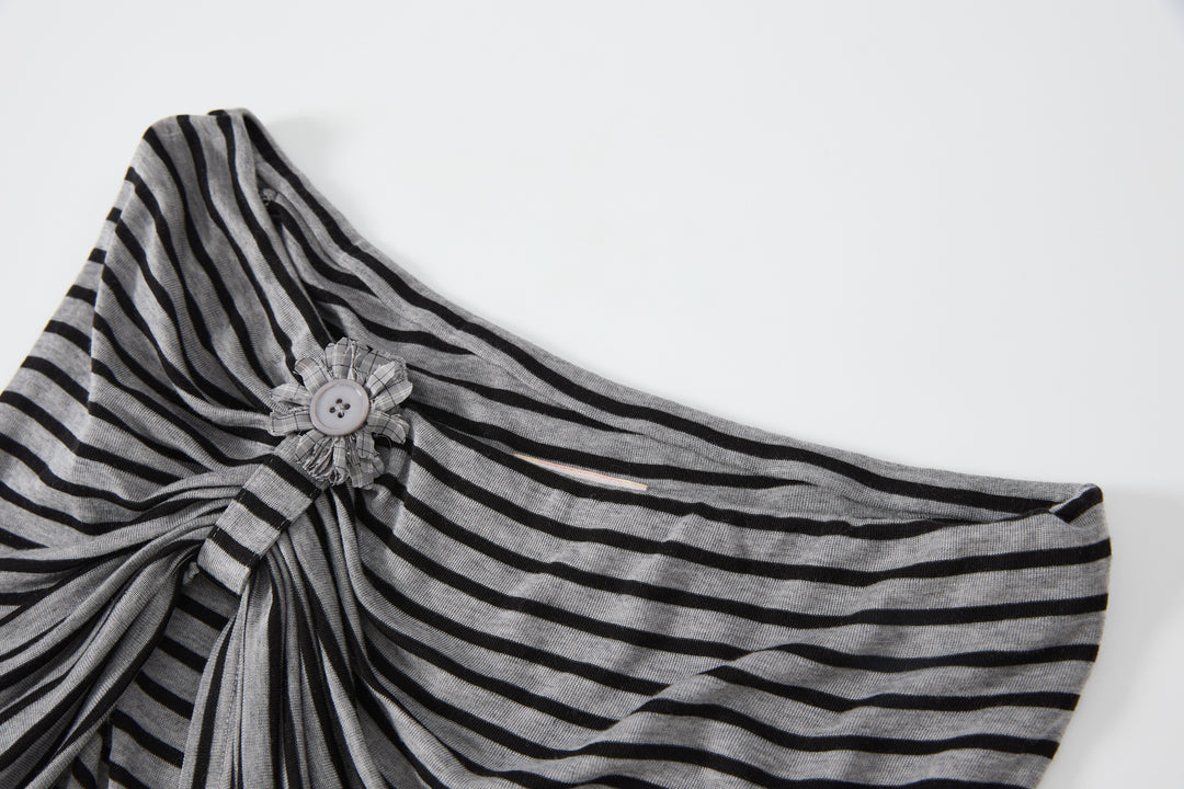 "Curfew" Stripe Top