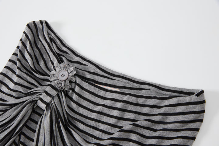 "Curfew" Stripe Top