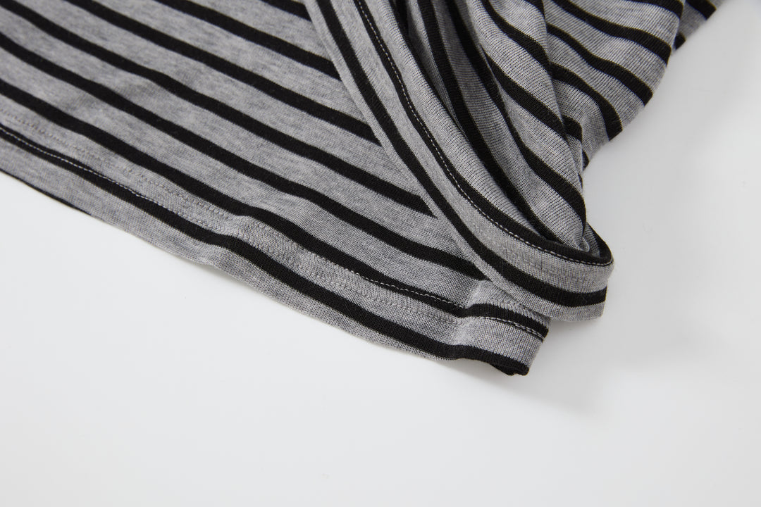 "Curfew" Stripe Top