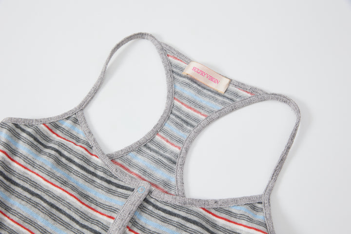 "Curfew" Stripe Cami