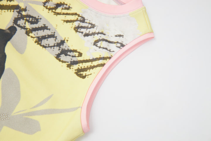 "Cosmic Farewell" Printed Top