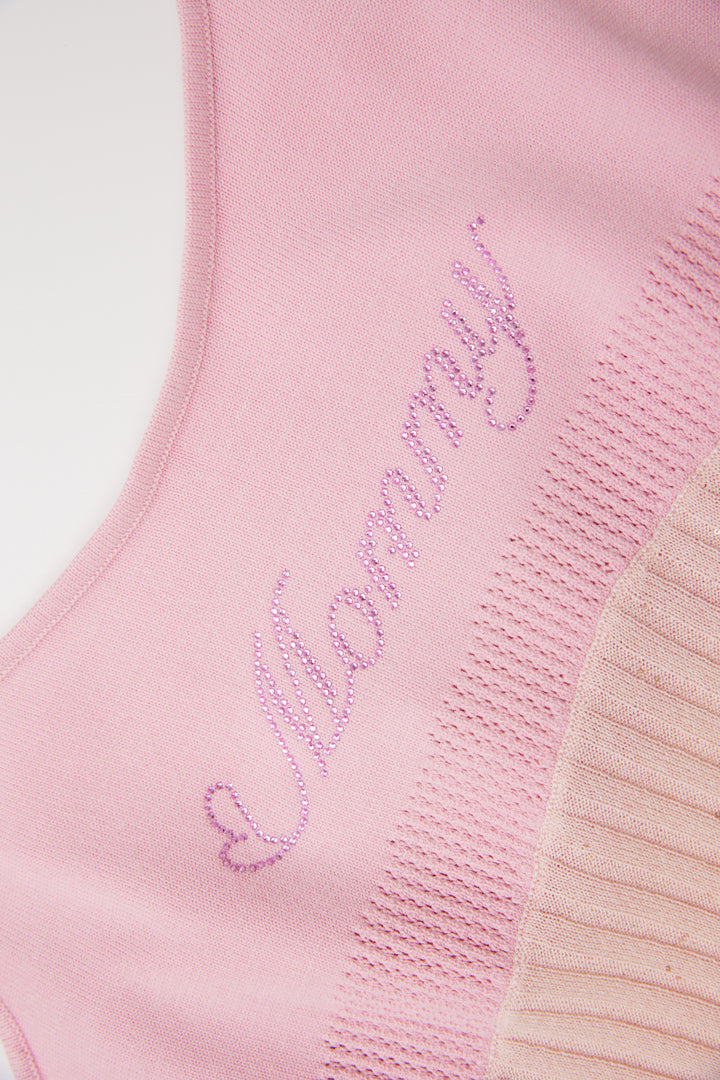 “Mommy” Knit Slip Dress Pink