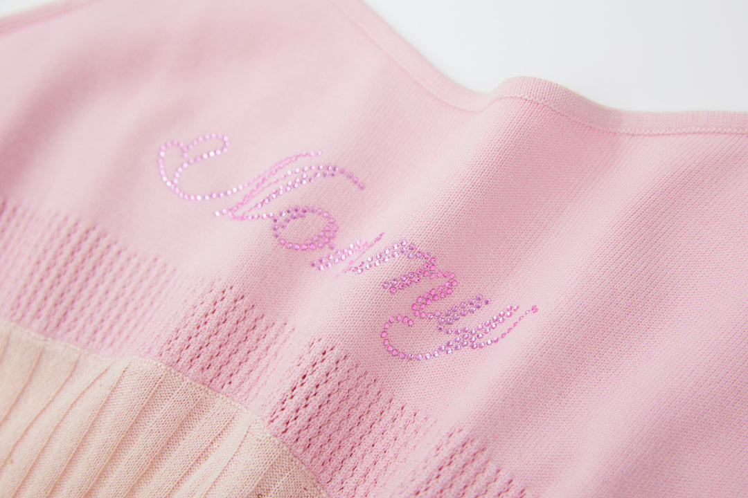 “Mommy” Knit Slip Dress Pink