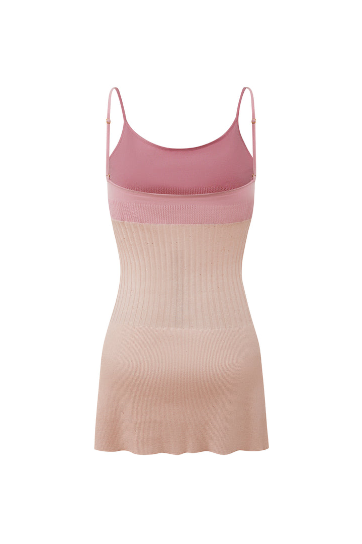 “Mommy” Knit Slip Dress Pink