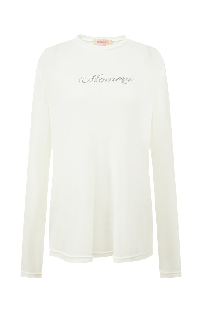 “Mommy” Sweater White