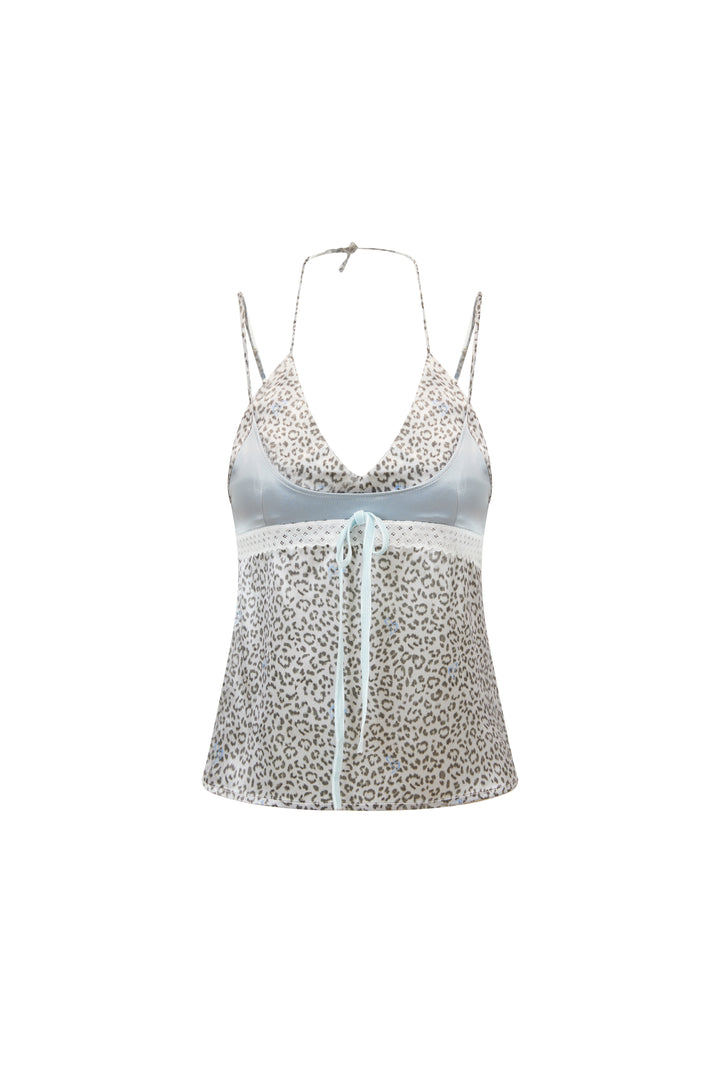 "No Bra" Silver Leopard